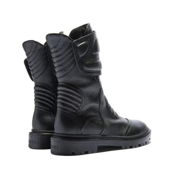 CASADEI Polacco Elite Biker Bootz ▪︎ Sz 37/6.5 ▪︎ Black - Picture 3 of 16